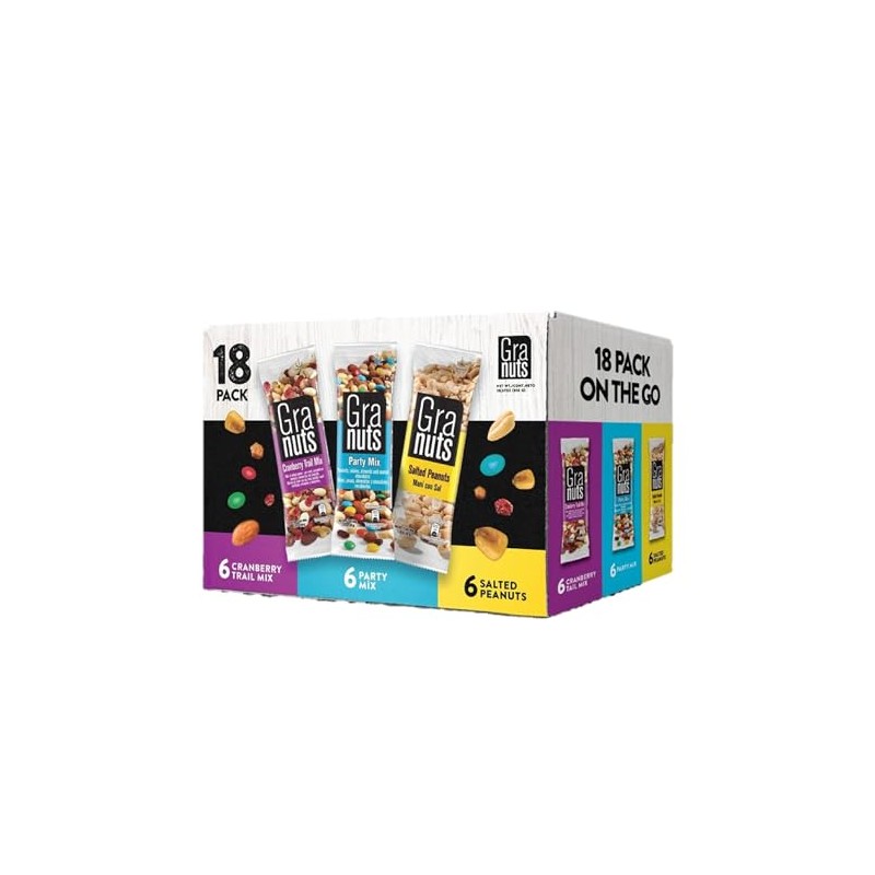 Granuts, Variety Nuts, Cranberry Trail Mix, Party Mix and Salted