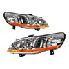 Torchtree Headlight Assembly for 1998-2002 Accord, Amber Reflctor Clear Lens