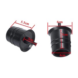 QGQZIQG - Soporte de neumático de repuesto para parachoques de goma para Jeep Wrangler JK JL 2 piezas