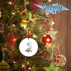 States Watercolor New Jersey Ornament | Decorative XMAS Tree Ornament Gift