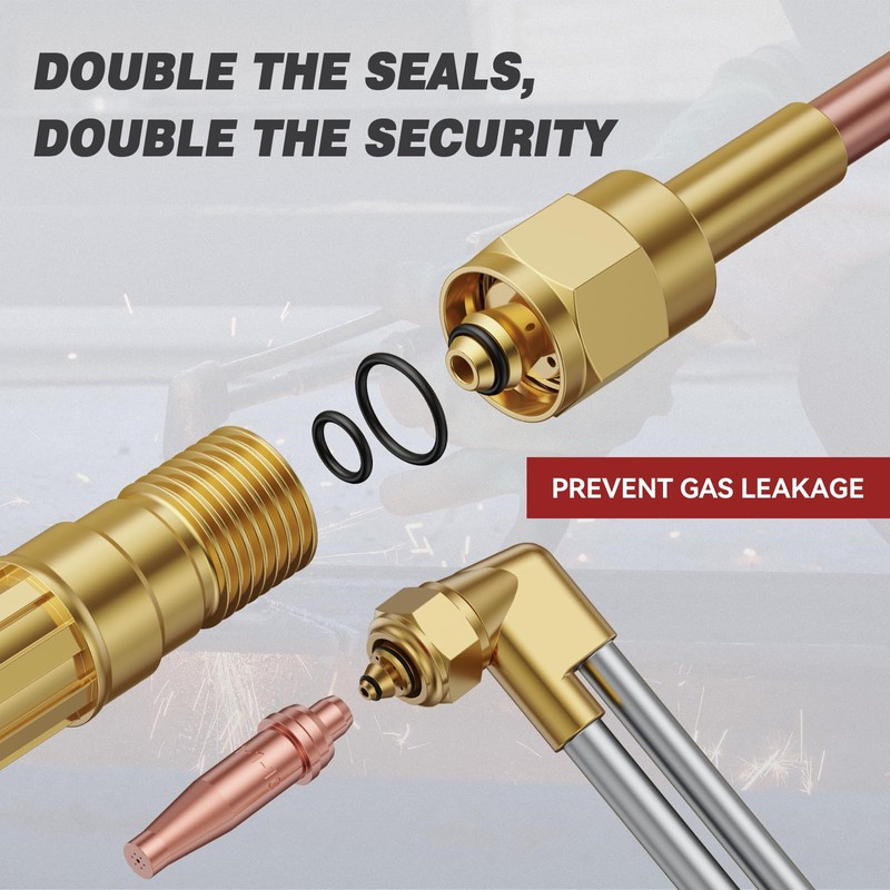 ARCCAPTAIN Oxy Acetylene Cutting Torch, Heavy Duty Cutting Torch Kit,