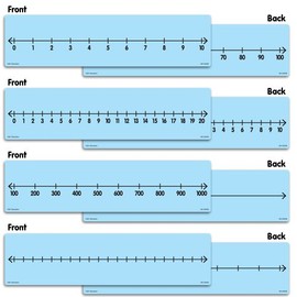 EAI Education Dry-Erase Student Whole Number Lines - 10 Sets of 4