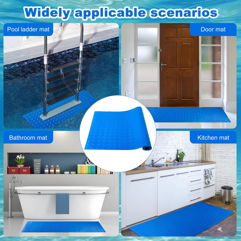 Swimming Pool Ladder Mat 16 x 36 Inch Large Pool