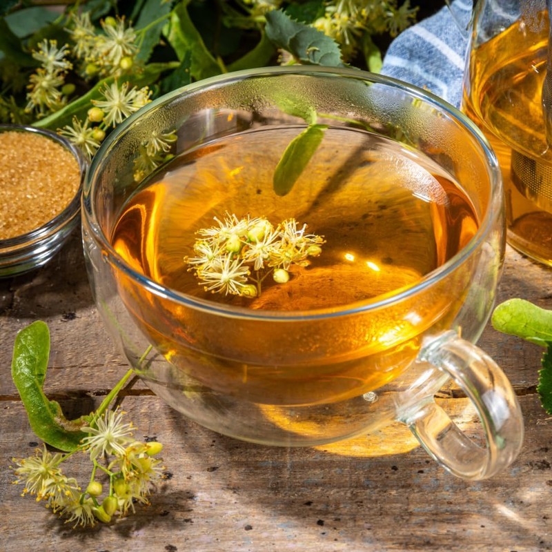 Linden blossom tea (125g, 4.4oz), dried linden blossom tea, 100%