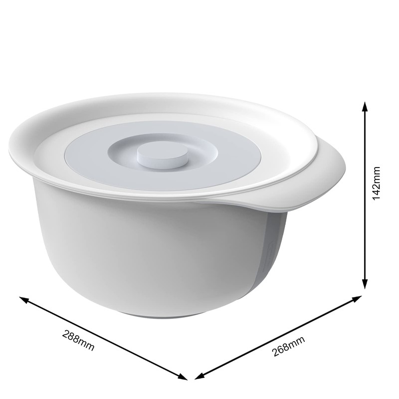 Rotho Fresh 1043302590 Set of 2 Bowls 1.2 L +