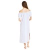 Eberjey Linen Solid - The Harper Dress White LG