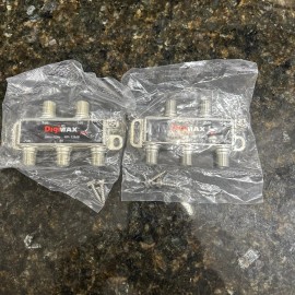 DIGIMAX LOT OF 2 DIGIMAX DM4 4 Way Cable Splitter NEW