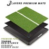 CHAMPKEY Premium Heavy-Duty Rubber Backing Golf Hitting Mat - Professional