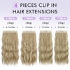 Sofeiyan Clip-In Extensions, 4 Pieces, 40 cm Hair Extensions for