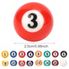 25MM Billiard Balls Set, 16PCS Resin Small PoolBalls with Numbered