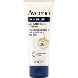 Aveeno Skin Relief Moisturising Lotion (1x 200ml), Moisturiser With Soothing Triple Oat Complex & Shea Butter, 72-Hour Intense Hydration, Helps Relieve Very Dry, Tight and Sensitive Skin