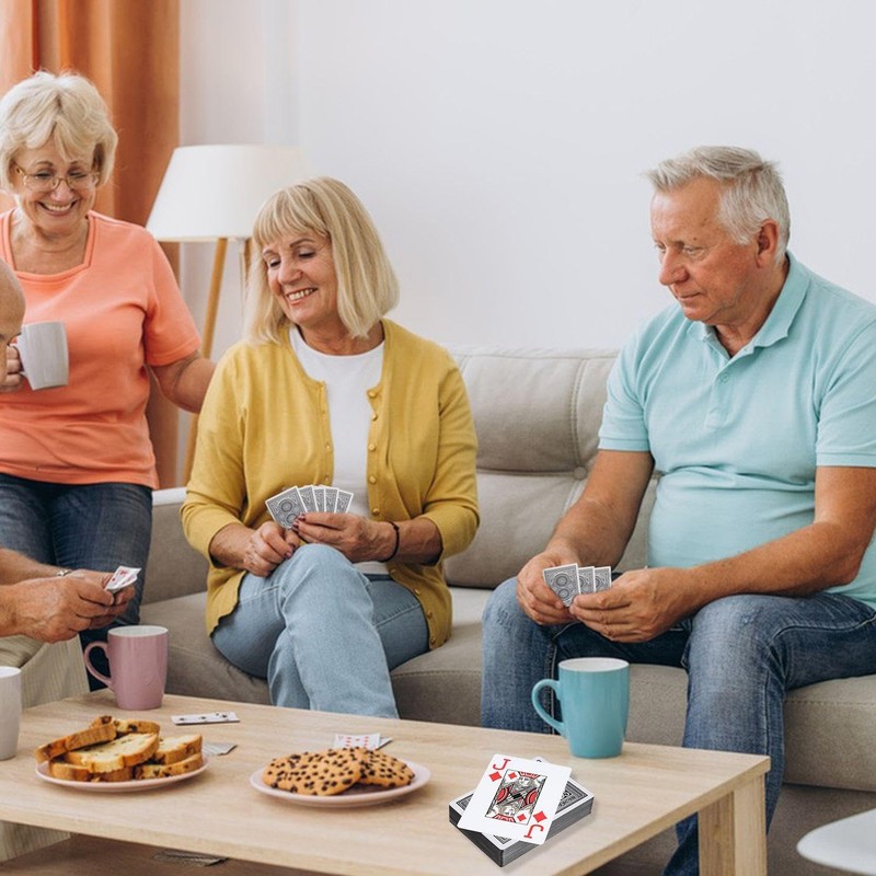 2 Decks Of Plastic Playing Cards, Waterproof Playing Cards, Durable