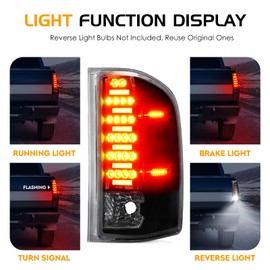 Bomusou LED Tail Lights Assembly + 3rd Brake Light Fit for Chevy Silverado 1500 2500 HD 3500 HD 2007-2014, for GMC Sierra 3500 HD 2008-2014 with Dual Wheel Only, Chrome Housing Clear Lens