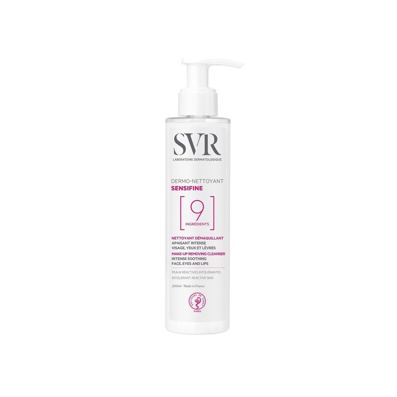 SVR Sensifine Dermolimpiador Facial para Piel Sensible con Niacinamida, 200