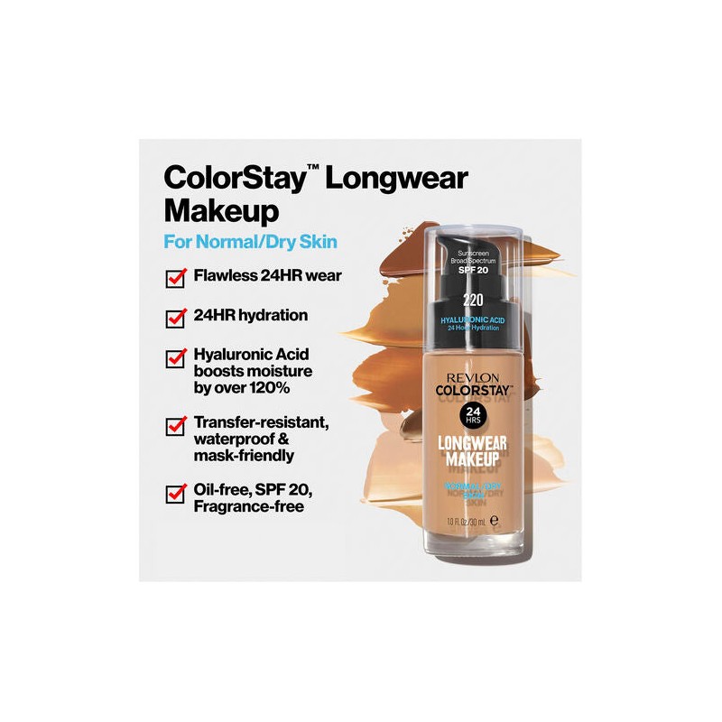 Revlon ColorStay 24 Hour Longwear Foundation Normal/Dry Sand Beige