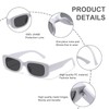 JASPIN Rectangle Sunglasses for Women Men Trendy Y2k Retro 90s