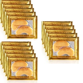 Under Eye Patches (16 Pairs) - 24K Gold Eye Patches for Puffy Eyes, Dark Circles, Eye Bags and Wrinkles, Collagen Skin Care Products, Beauty