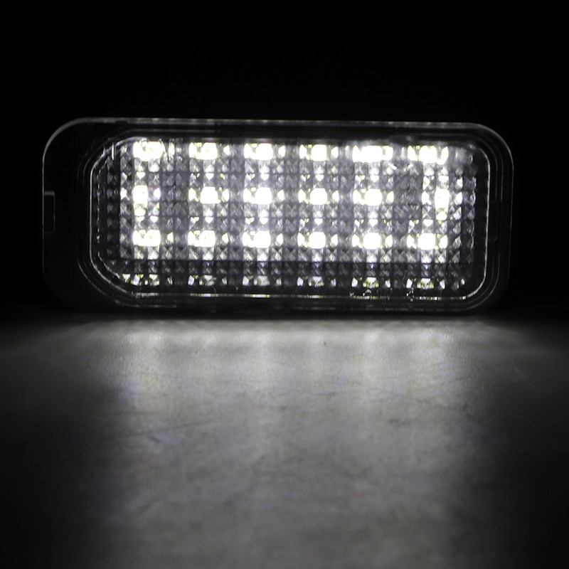 1 Pair DC12V 3200K 18 LEDs Number Plate License Panel