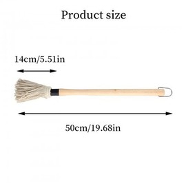 Husalsea Seasoning Brush Barbecue Brush Oil Brush Barbecue Tool with 4 Additional Replacement Heads