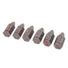 6 Pcs Bullet Metal Dice Set Micro Polyhedral Bloodstained Bullet