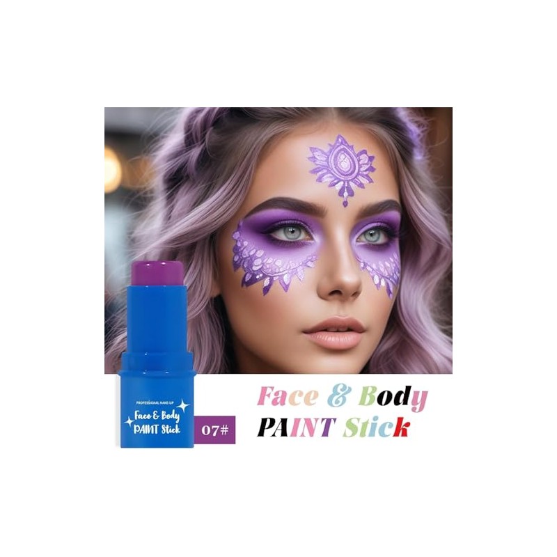 Pintura para Cara Halloween, Pintura Corporal Maquillaje de Halloween SFX
