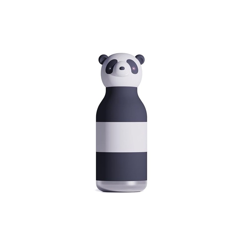 Asobu Bestie Panda Insulated Flip Straw Kids Bottle Stainless Steel