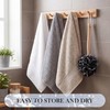 4 Pieces Loofah Back Scrubber Bath Sponge with Wooden Handle