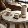 Hushee 12 Pcs Cowhide Coasters Round Natural Leather Cowhide Drink