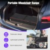 2pcs Telescopic Wheelchair Ramps Portable Threshold Ramp for Home