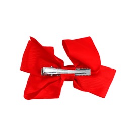 4 Inch Grosgrain Hair Bow for Girls - Red