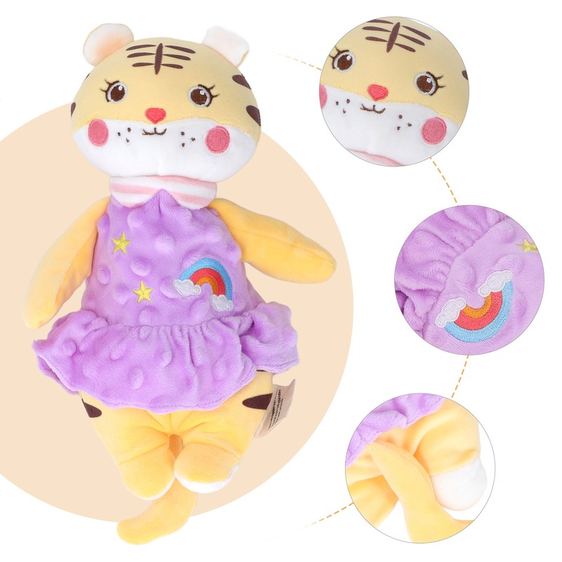 Plush Comfort Toy Teether Chewable 3D Granular Touch Cartoon Design