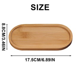 Bamboo Soap Dishes Dispensers - ShiningUU Bamboo Oval Soap Tray | Bathroom & Kitchen Soap Holder, Soap Dispenser Tray for Bath Accessories, Jewelry, Ring, Tea, Fruit, Snacks, Cakes Home Decor