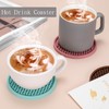 ME.FAN Silicone Coasters [6 Pack] Thickened Drink Coasters with Holder