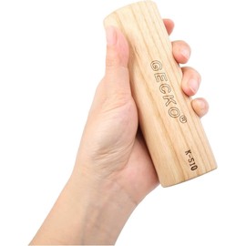GECKO Maracas Sand Hammer Percussion Shaker Instrument, Wooden Natural Maracas for Adults, Used in Live Performances and Concerts, Suitable for Kahun Drummers, Guitarists and Singers