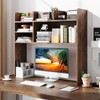 Giantex Desktop Bookshelf, 37" Desk Hutch Dorm for Computer Up