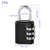 M METERXITY 2 Pack Combination Password Padlock - Zinc Alloy