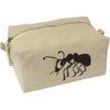 'Funny Ant' Canvas Wash Bag/Makeup Case (CS00039735)