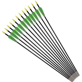 Fiberglass Practice Arrows Archery 26 Inch Target Shooting Safety Recurve Bows Suitable for Youth Children Woman Beginner 6 PCS