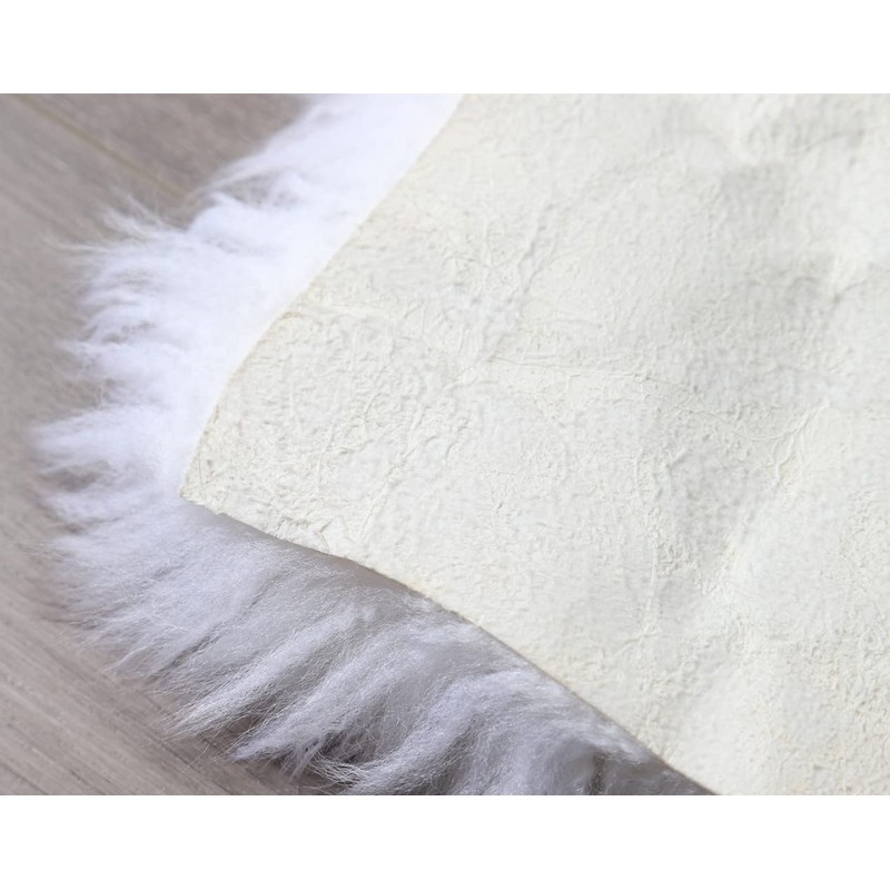 Asuprui Sheepskin Pet Bed Mat 100% Sheepskin Deluxe Dog Crate