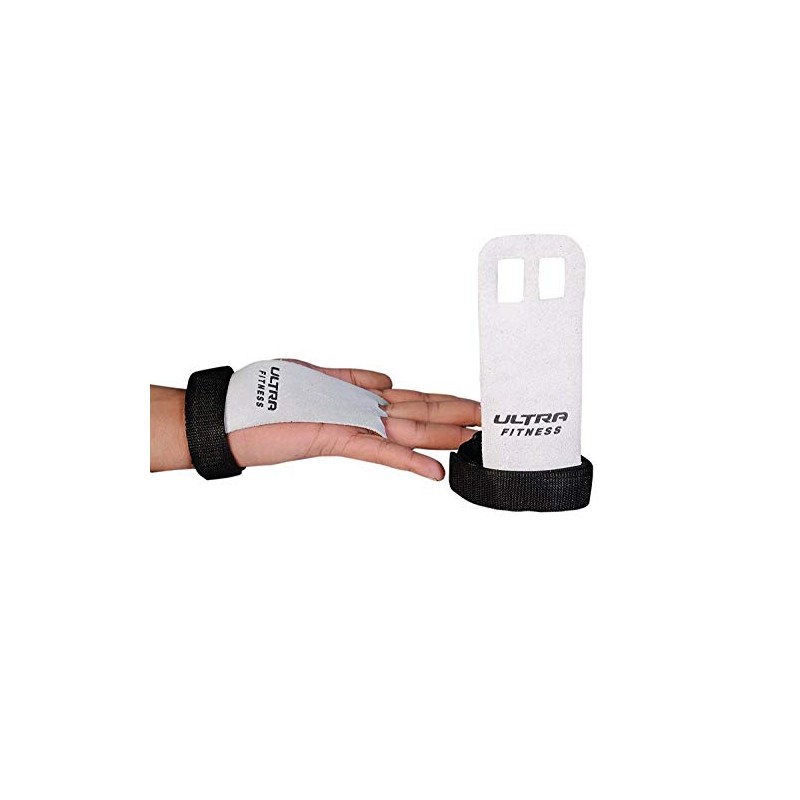 ULTRA FITNESS Leather Grips Gymnastic Palm Protectors Hand Guards Gym