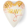 DEMDACO Brave Metallic Pink and Gold Tone 4 x 3