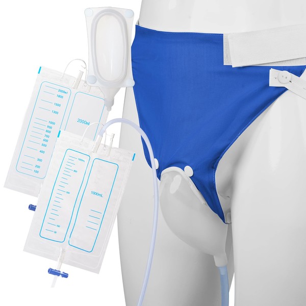Wearable Urine Collector with Breathable Cotton Fixing Pants 2000ml and