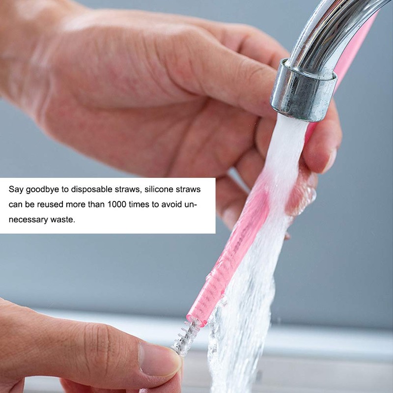 Colorful Straws Transparent Durable Portable Straws Portable Health Hygiene Hot