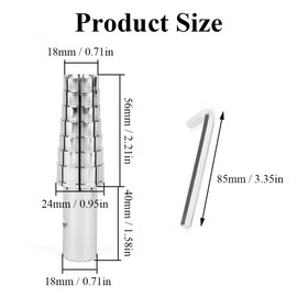 3 Set Expanding Ring Mandrel with Hex Allen Key, Stainless Steel Ring Stretcher Kits, for Ring Size 17-24mm/0.67-0.95in Rings Making, Portable