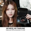 TANGZU Leather Earphone Case, Water-Resistant Portable Earbuds Storage Case for