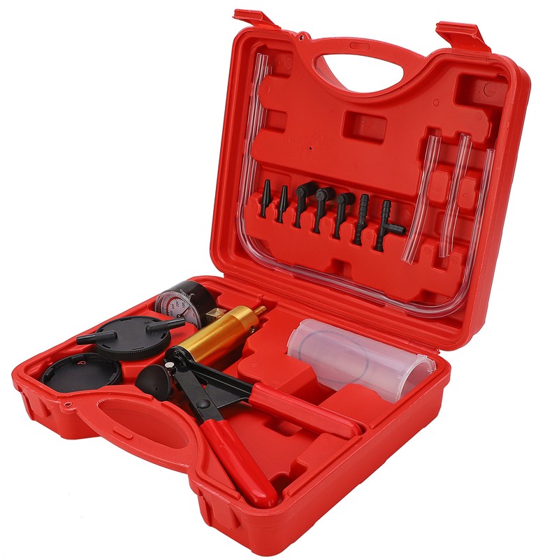 Hand Held Brake Bleeder Tester Set Bleed Kit Vacuum Pump