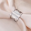 TEAMER Enochian Magic Angel Ring Solomon Kabbalah Protection Amulet Stainless