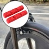 Micro Traders 4pcs Bike Brake Pad Inserts Rubber Pad Compatible