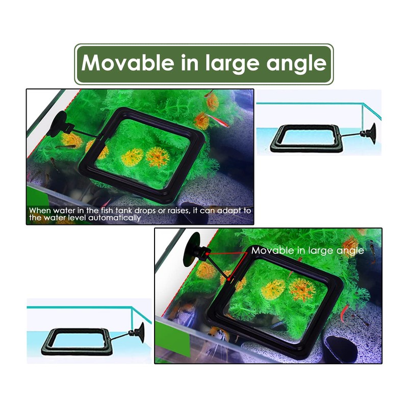 DS. DISTINCTIVE STYLE Fish Feeding Ring 2 Pieces Aquarium and