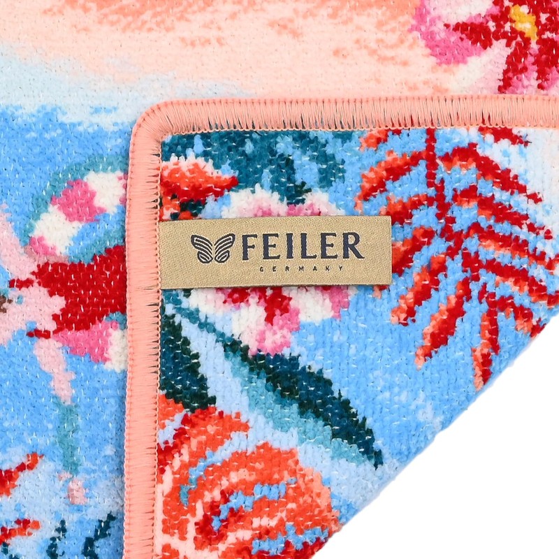 Faylor Handkerchief Hand Towel, Ladies, Playa Tropical Apricot, 9.8 x